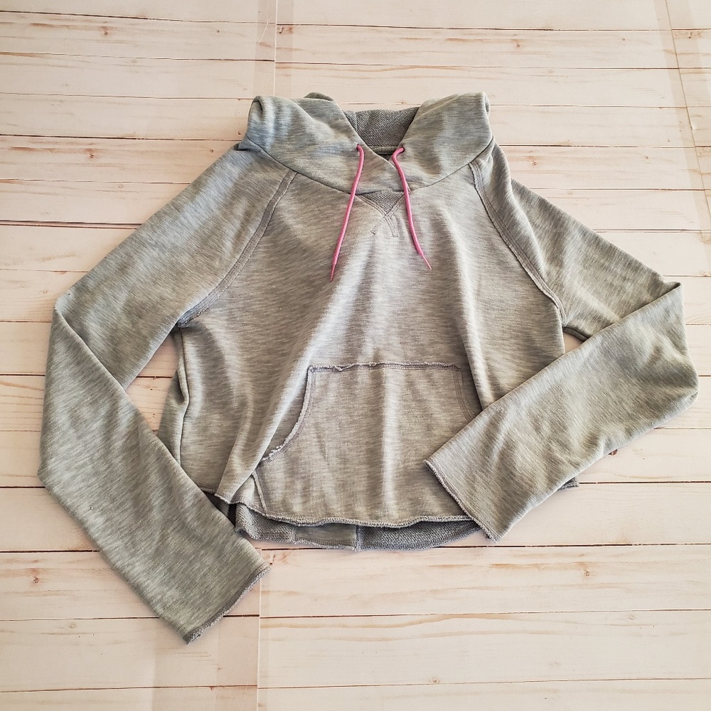 Under Armour Gray Hoodie with Pink Accents